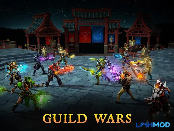 Ảnh 4 của Dungeon Hunter 5 Mod Apk 4.8.0 (vô hạn tiền, đá quý) Hình ảnh tập hợp đội hình trong Dungeon Hunter 5
