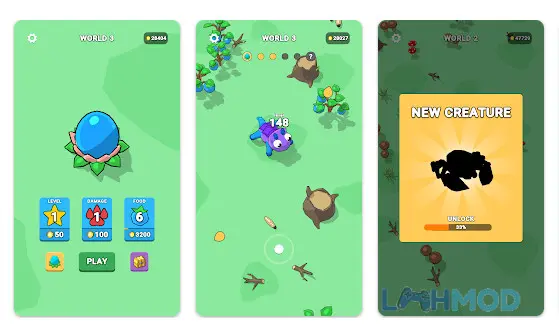 Ảnh 3 của Tải Eat to Evolve Apk 0.24 cho Android iOs Giao diện chọn tiến hóa trong Eat to Evolve