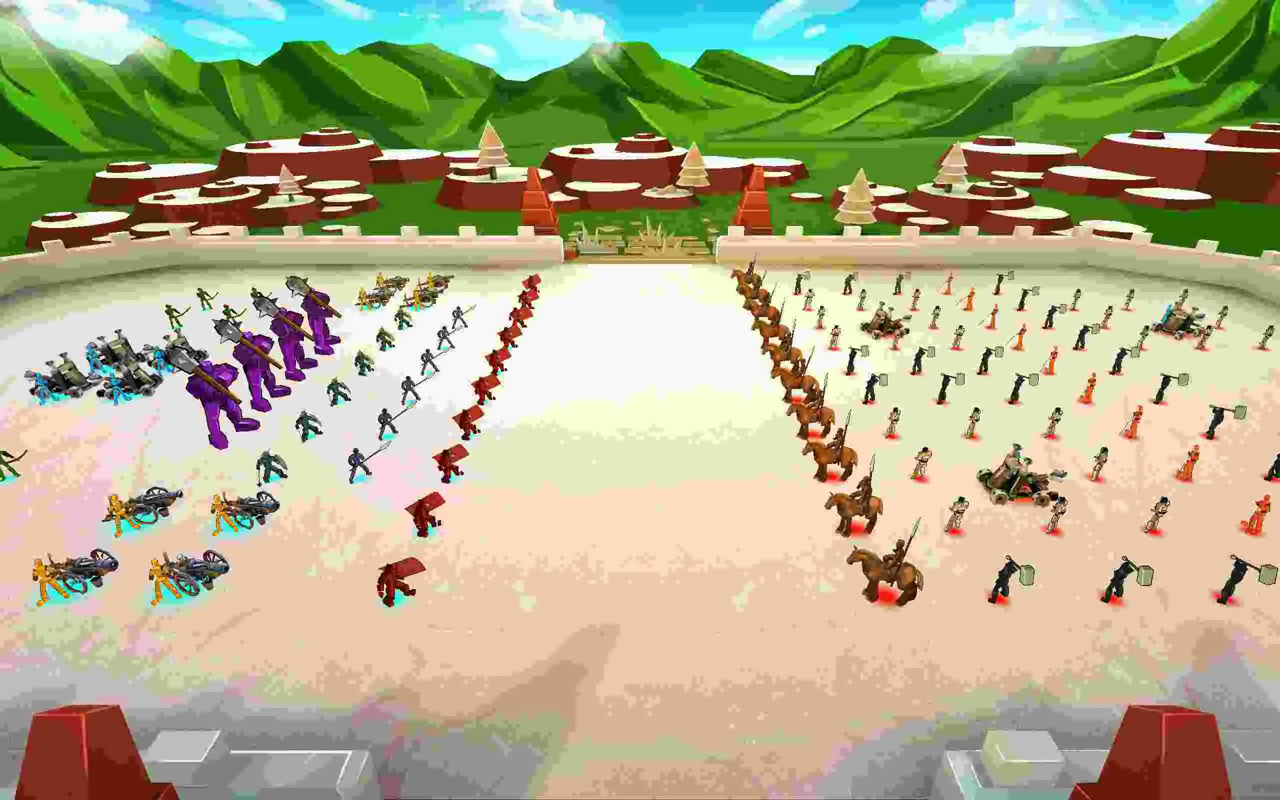 Ảnh 4 của Epic Battle Simulator Mod APK 1.8.40 (Menu, Vô Hạn Tiền) Các loại vũ khí và trang bị trong game
