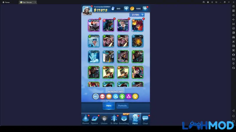 Ảnh 3 của Tải Epic Heroes – Save Animals Apk 1.0.22 cho Android Hệ thống nhân vật và các chỉ số trong game