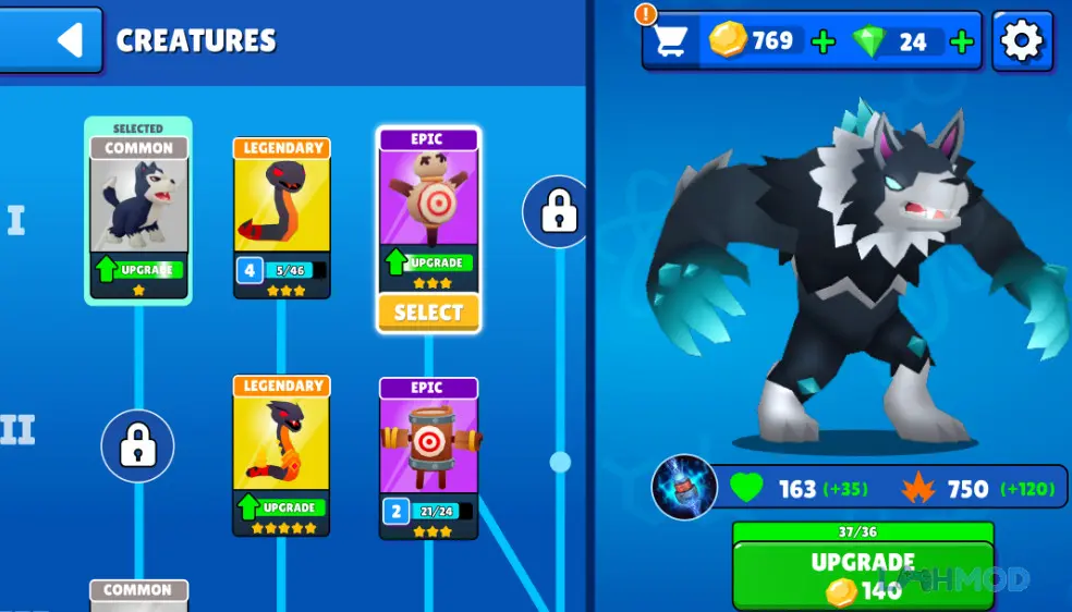 Ảnh 4 của Tải EVO Apk v1.81 cho Android iOs Bộ sưu tập các sinh vật độc đáo sẵn sàng chiến đấu trong EVO