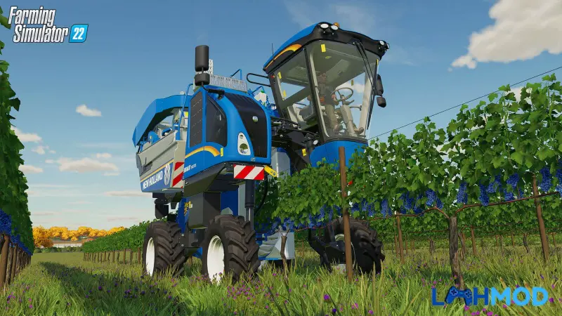 Ảnh 4 của Tải Farm Simulator: Farming Sim 22 Apk 2.0.4 cho Android Nông dân điều khiển máy gặt đập liên hợp trên cánh đồng lúc hoàng hôn