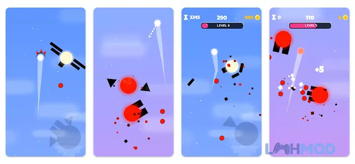 Ảnh 2 của Tải Fighter Ball Apk 3.670 cho Android iOs Giao diện gameplay Fighter Ball với hai quả bóng chiến đấu trên đấu trường