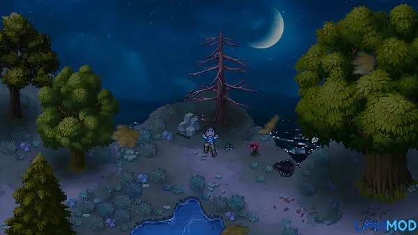 Ảnh 1 của Finding Paradise Mod Apk 1.0.7 (Chơi đầy đủ, Mở khóa) Cảnh biển và những tòa nhà trong Finding Paradise Mod