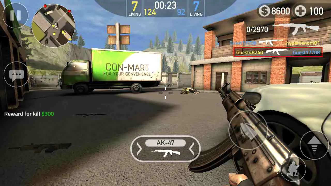 Ảnh 3 của Tải game Forward Assault Mod APK 1.2028 (Radar) Kho vũ khí đa dạng với súng trường và súng ngắn trong Forward Assault Mod