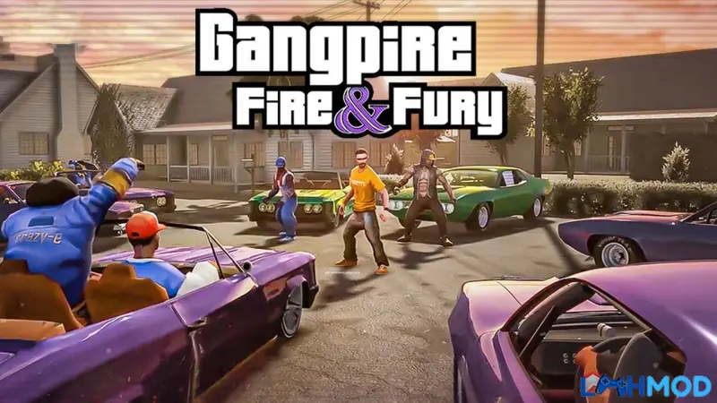 Ảnh 1 của Tải Gangpire: Fire & Fury Mod Apk 1.7.0 (Menu, Bất tử/Sát thương cao) Cảnh quan thành phố trong Gangpire: Fire & Fury