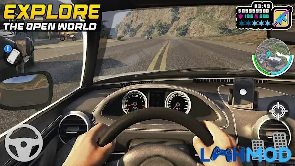 Ảnh 2 của Gangster Vegas: Crime City War APK 3.8 Android iOS Đồ họa thành phố trong game Gangster Vegas: Crime City War