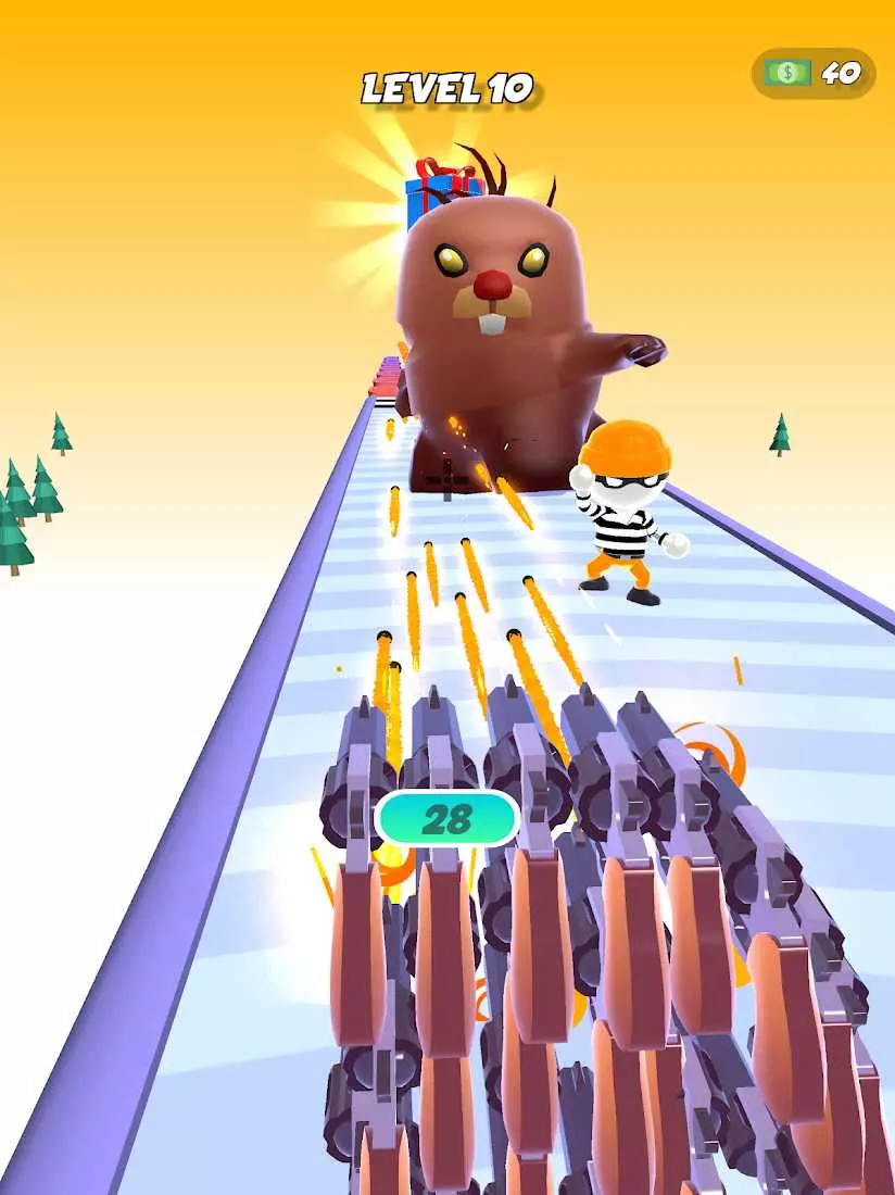 Ảnh 3 của Tải game Gun Fest Mod APK 66.0 (Súng Tăng, Tiền Tăng) Giao diện chọn phép tính để tăng súng trong Gun Fest Mod