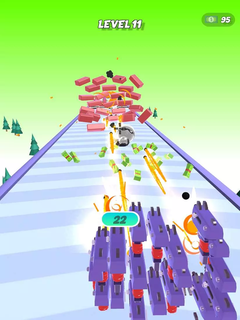 Ảnh 4 của Tải game Gun Fest Mod APK 66.0 (Súng Tăng, Tiền Tăng) Cận cảnh hành động bắn phá két sắt cuối màn chơi Gun Fest Mod