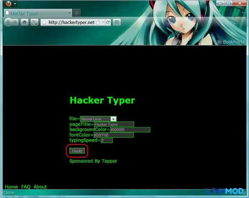 Ảnh 2 của Tải Hacker Typer Apk 7.0 cho Android Màn hình hiển thị mã code giả lập của Hacker Typer