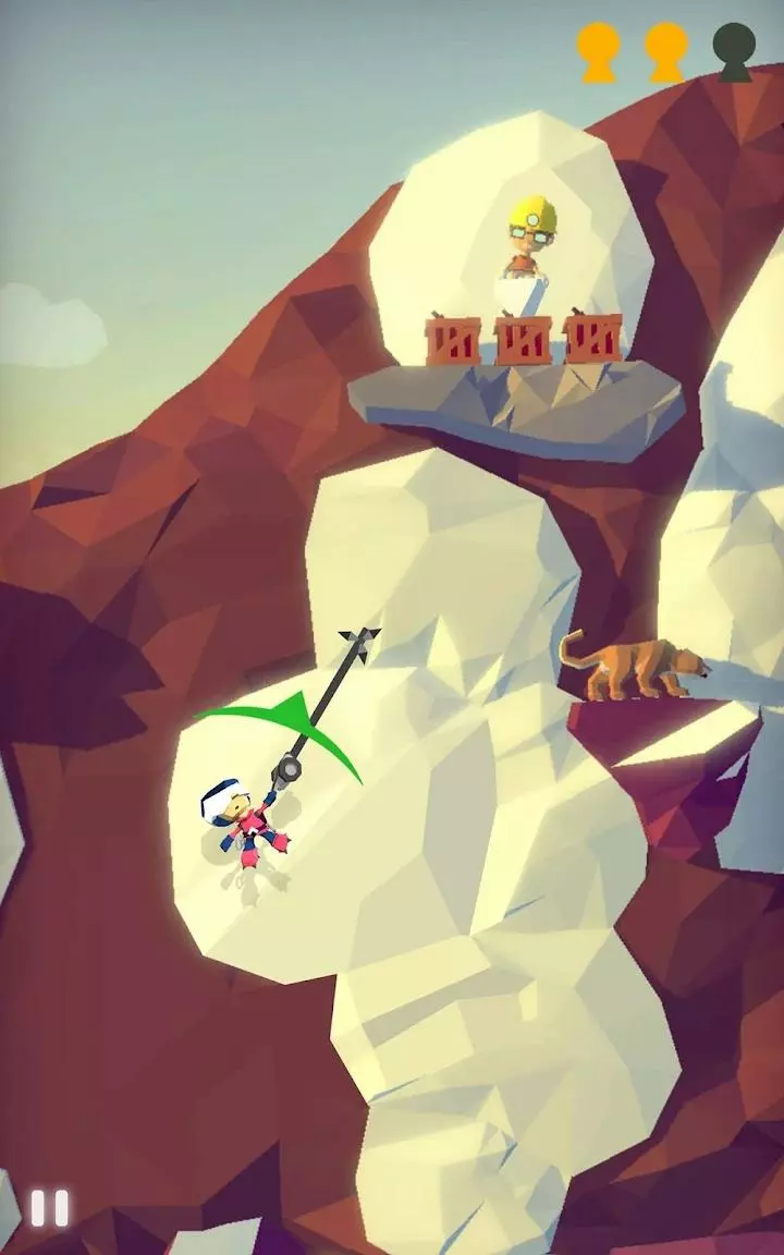 Ảnh 2 của Tải game Hang Line: Mountain Climber Mod APK 1.9.6 (Mua Sắm Miễn Phí) Hang Line: Mountain Climber Mod gameplay