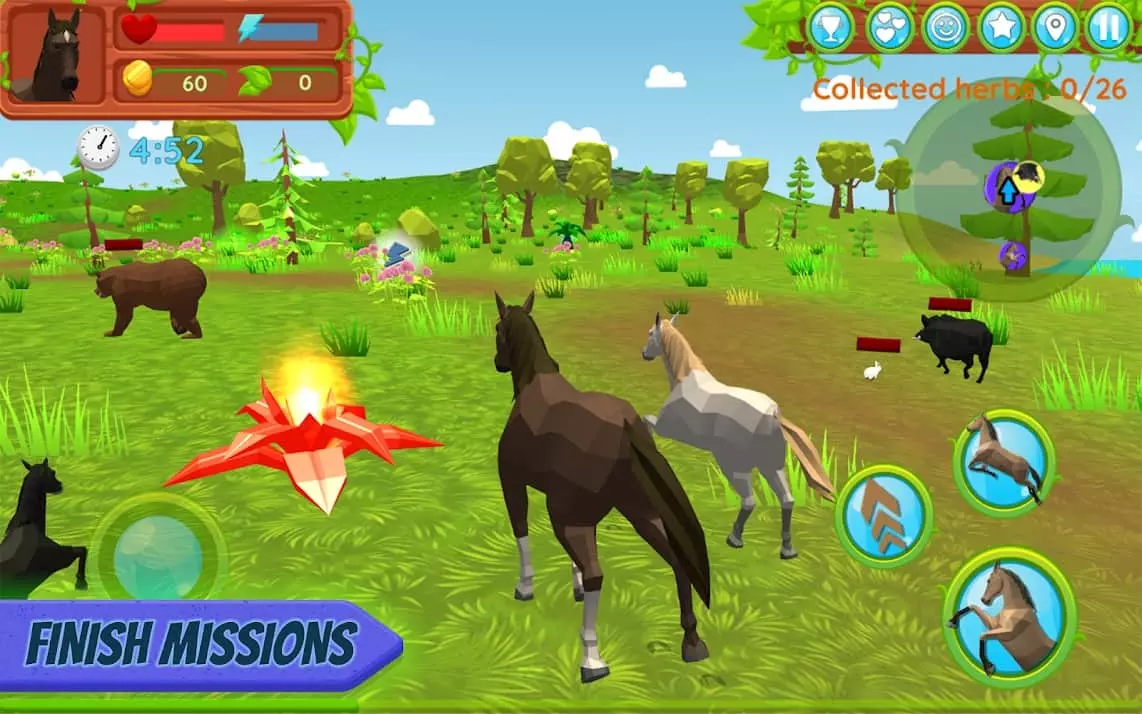 Ảnh 3 của Tải game Horse Family Mod APK 1.052 (Vô Hạn Tiền) Một gia đình ngựa đang nghỉ ngơi