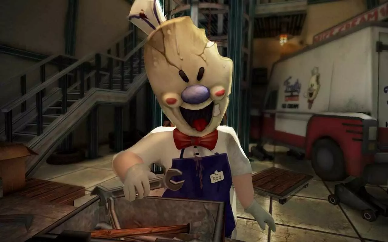 Ảnh 5 của Tải game Ice Scream 4 Mod APK 1.2.0 (Menu, Vô Hạn Đạn, Bẫy) Ice Scream 4 Mod cảnh trong nhà máy