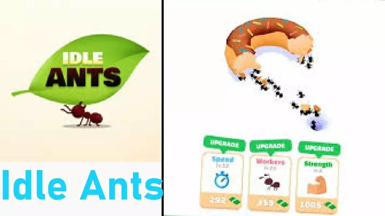 Ảnh 4 của Tải game Idle Ants Mod Apk 4.3.1 (Menu, Mở Khóa/Vô Hạn Tiền) Màn hình nâng cấp các chỉ số cho kiến trong game Idle Ants