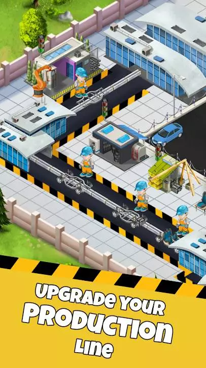 Ảnh 2 của Idle Car Factory Mod APK 14.3.7 (Vô Hạn Tiền) Màn hình chọn loại xe để sản xuất trong Idle Car Factory Mod