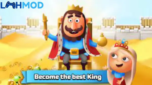 Ảnh 4 của King Royale: Idle Tycoon MOD APK 2.1.7 (Vô hạn tiền) Tổng quan vương quốc đang phát triển trong King Royale Idle Tycoon