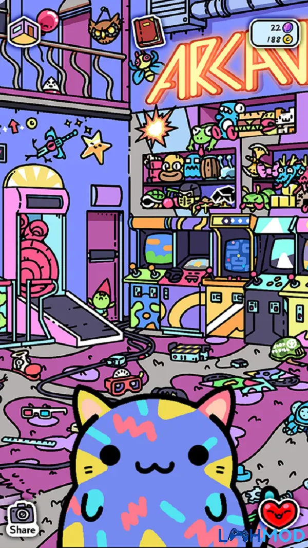Ảnh 4 của KleptoCats Mod Apk 1.24 (Vô hạn tiền) Android, IOS Màn hình giao diện game KleptoCats dễ chơi và thân thiện