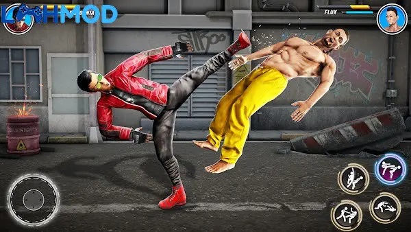 Ảnh 4 của Kungfu Karate Fighting Games APK 3.99 cho Android iOS Logo chính của trò chơi Kungfu Karate Fighting Games với hình ảnh hai võ sĩ
