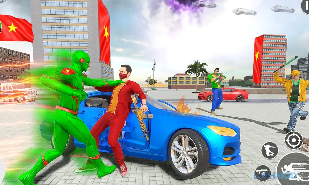 Ảnh 3 của Tải game Light Speed Hero Superhero Apk 5.3 cho Android iOs Siêu anh hùng tốc độ nhảy qua các tòa nhà cao tầng