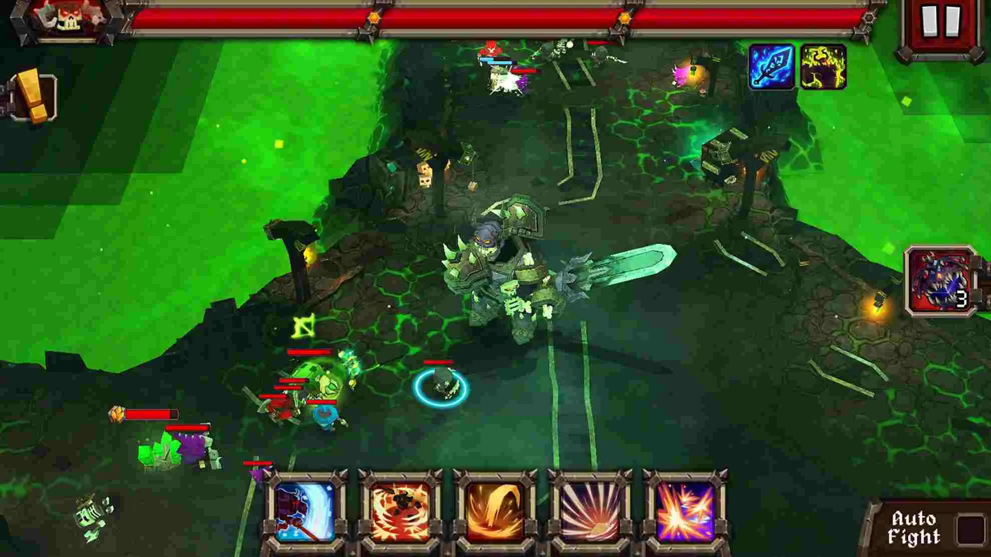 Ảnh 4 của Tải game Like A Boss Mod APK 1.1.5.6 (Vô Hạn Tiền) Cảnh chiến đấu kịch tính giữa quái vật và các anh hùng nhỏ bé