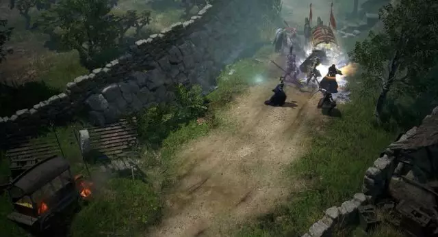 Ảnh 2 của Tải game Lineage W MOD APK 1.1.135 (Vô hạn tiền, đá quý) cho Android, iOS Một hiệp sĩ đang chiến đấu trong Lineage W