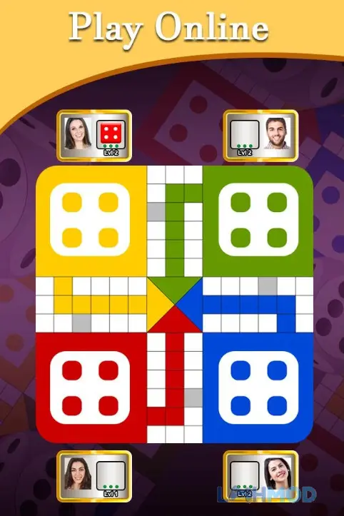 Ảnh 6 của Tải Ludo Game Apk v9.4.0.347 cho Android iOs Giao diện tùy chọn chế độ chơi và thiết kế bàn cờ trong Ludo Game