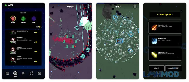 Ảnh 3 của Tải Mages Survival Mod Apk 1.7.0 (Menu, One Hit, God Mode) cho Android iOs Lựa chọn pháp sư trong Mages Survival Mod