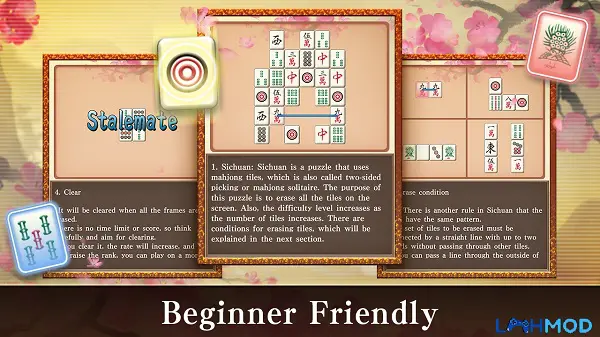 Ảnh 4 của Tải Mahjong Puzzle Shisensho Apk 2.2.5 Android, IOS Minh họa giao diện Mahjong Puzzle Shisensho dễ dàng thao tác