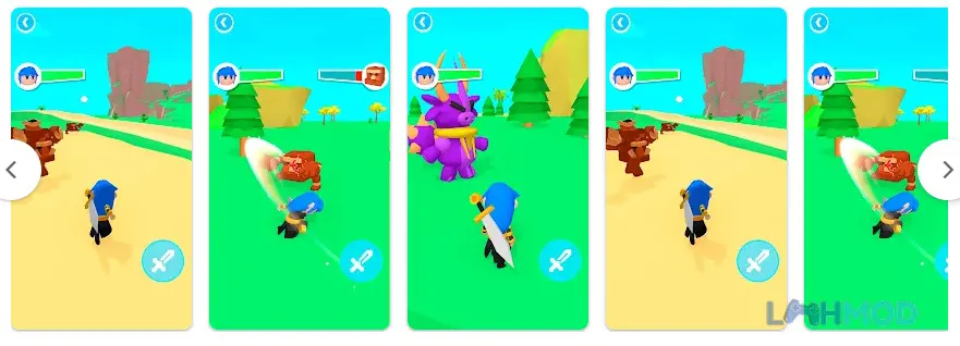 Giao diện thu thập và huấn luyện quái vật trong Monster World