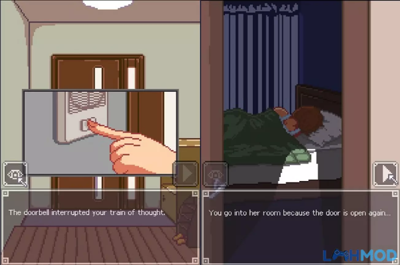 Ảnh 3 của Tải Hack Night Adventure APK (Mod Vô Hạn Tiền, Vật Phẩm) v3.1.3 Hình ảnh thể hiện các mảnh ghép cốt truyện của Night Adventure APK