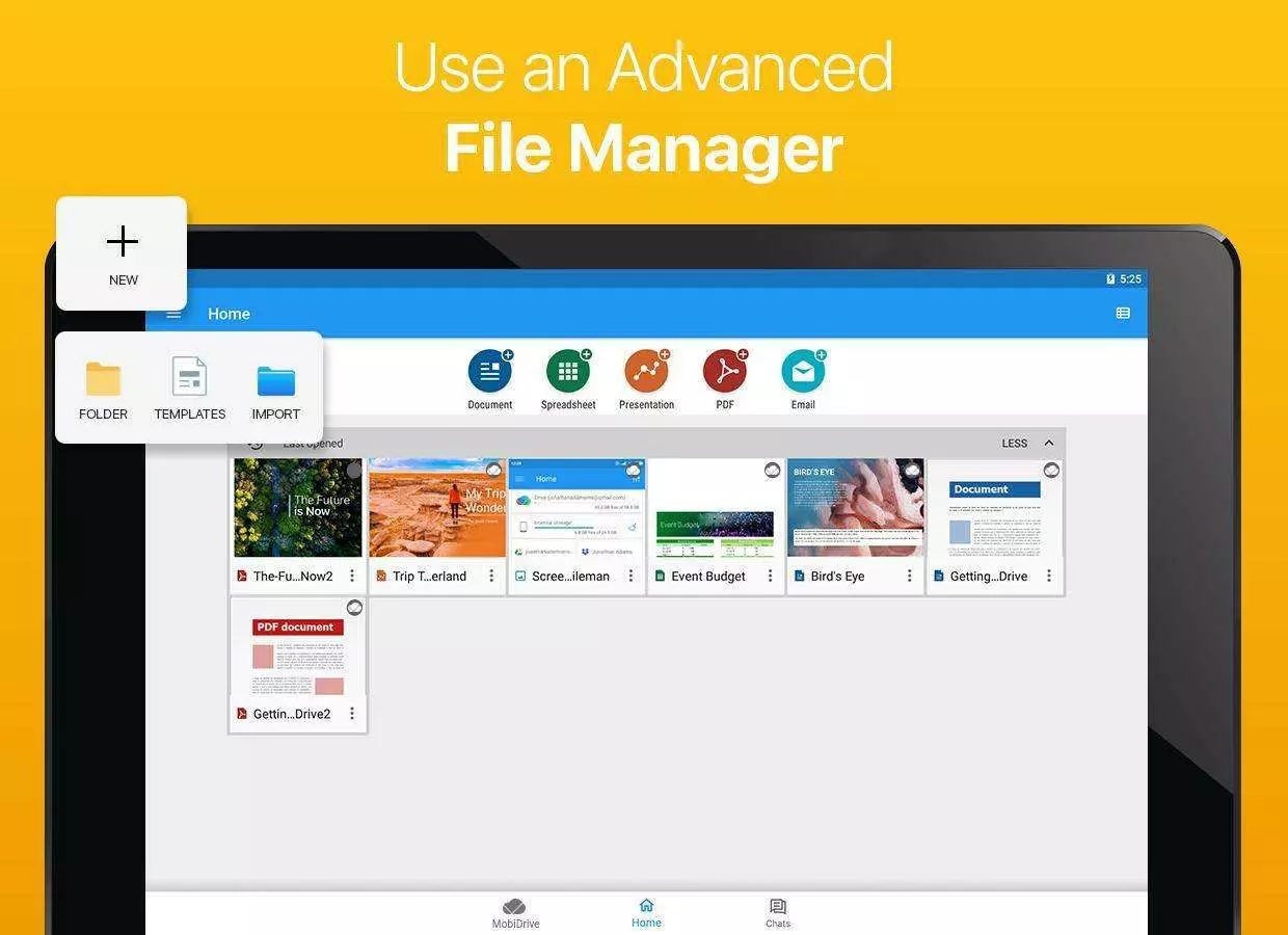 Ảnh 4 của Tải ứng dụng OfficeSuite Mod APK 13.1.43223 (Mở Khóa Premium) Tính năng lưu trữ đám mây và chia sẻ tài liệu của OfficeSuite Pro Mod