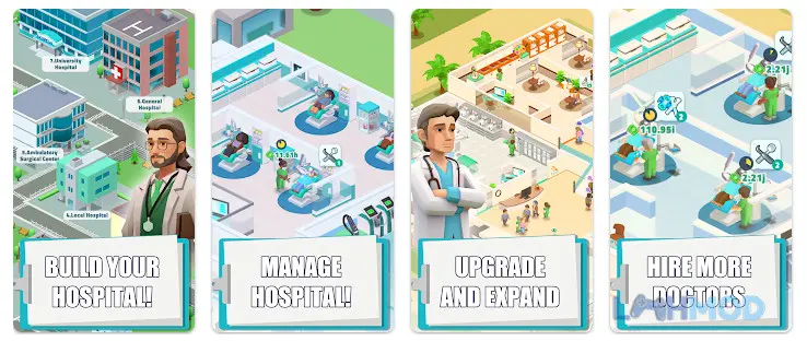 Ảnh 2 của Tải Ouch Clinics Happy Hospital Apk 1.0.8 cho Android iOs Giao diện bệnh viện Ouch Clinics Happy Hospital