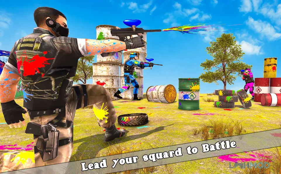 Ảnh 3 của Tải Paintball Battle Arena Shoot Apk 1.0.9 cho Android iOs Trải nghiệm đồ họa 3D sống động trong đấu trường súng sơn