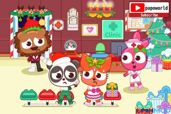 Ảnh 1 của Tải Papo Town Clinic Doctor Apk 1.1.6 Android, IOS Giao diện game Papo Town Clinic Doctor với các nhân vật và bối cảnh bệnh viện