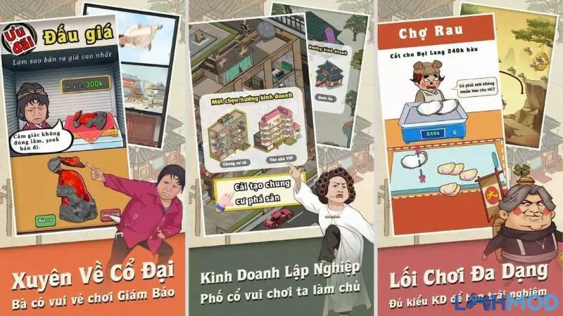 Ảnh 3 của Tải Phú hộ công lược Mod Apk 1.2.548 (Hack Vô hạn tiền, Menu) Lối chơi cơ bản của Phú hộ công lược