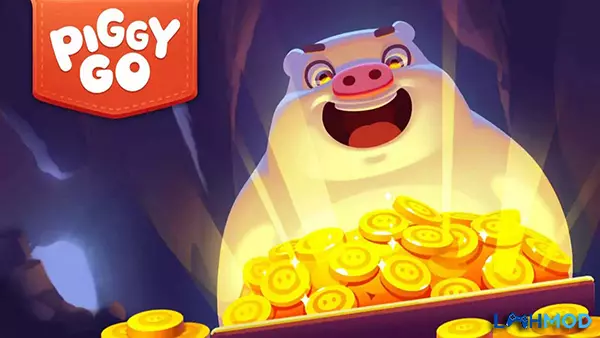 Ảnh 2 của Tải Piggy Go Mod APK V4.30.1 (Vô hạn xu/Hack xúc xắc) Android iOS Cảnh chơi game Piggy Go trên điện thoại với bàn cờ và xúc xắc