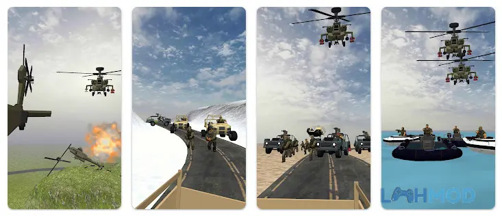 Ảnh 1 của Tải Rambo Shooter Escape Mod Apk 32 (Vô Hạn Tiền) cho Android iOs Rambo Shooter Escape Mod với hình ảnh nhân vật chính chuẩn bị chiến đấu