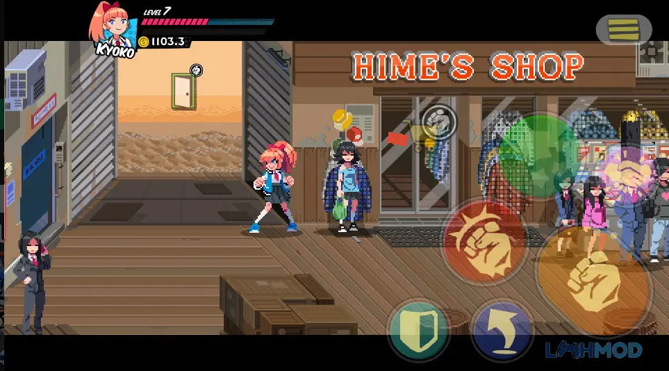 Ảnh 2 của Tải River City Girls Apk 0.00.867191 cho Android iOs Kyoko và Misako cùng nhau đối mặt với boss