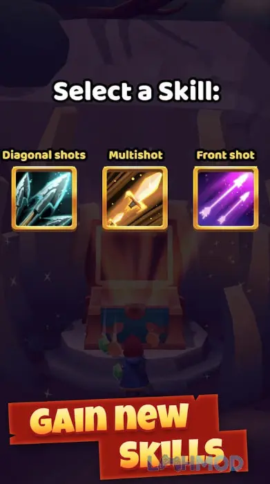 Ảnh 4 của Rogue Land Mod Apk 0.14.1 (One Hit, God Mode) Màn hình chọn nhiều anh hùng khác nhau trong Rogue Land