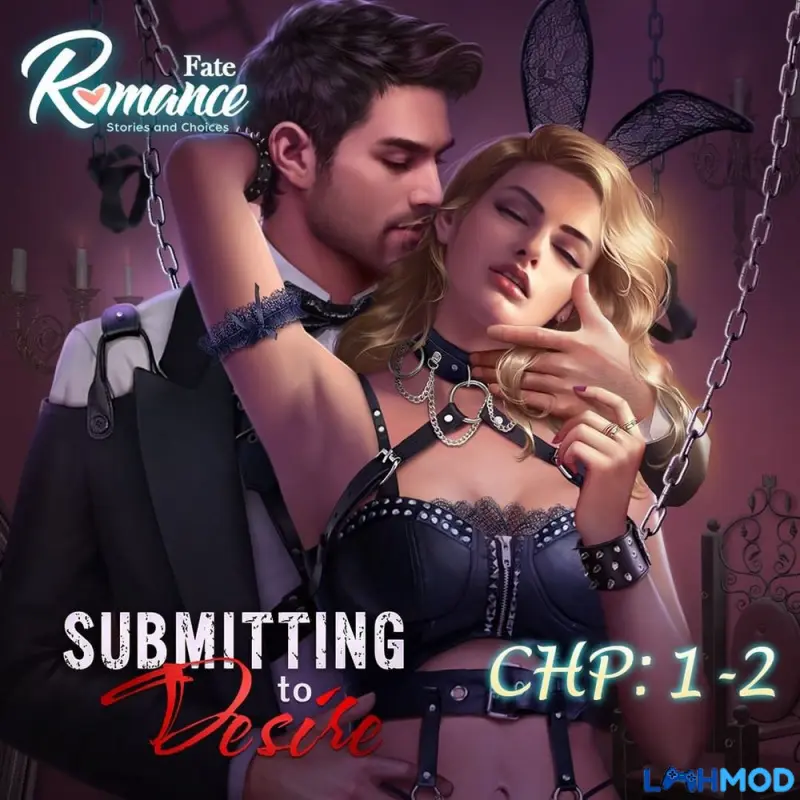 Ảnh 3 của Tải Romance Fate Mod Apk 2.8.2 (Lựa chọn cao cấp, Phần thưởng miễn phí) Hai nhân vật chính trong một tình huống đối thoại lãng mạn