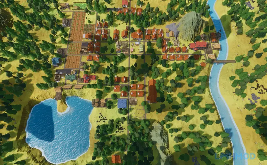 Ảnh 2 của Tải Settlement Survival Apk 1.0.53 (Full Version) cho Android iOs Dân cư và công trình trong Settlement Survival mod