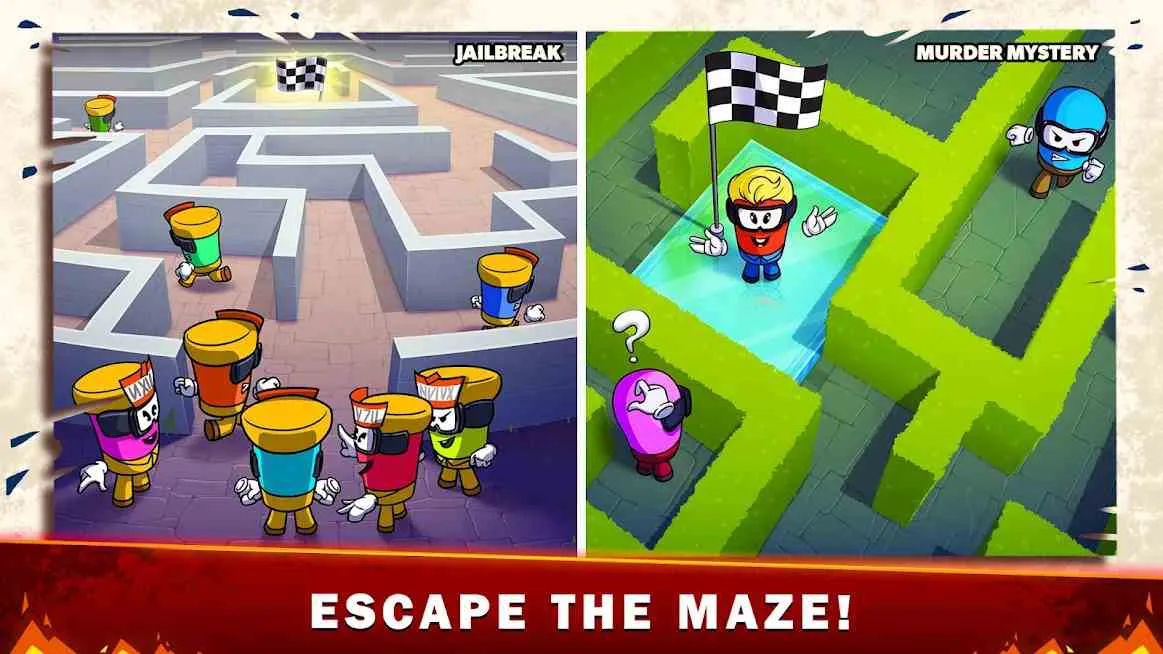 Ảnh 4 của Silly Royale -Devil Amongst Us Mod APK 1.17.01 (Mở khóa Skins) Minh họa chế độ bí ẩn giết người