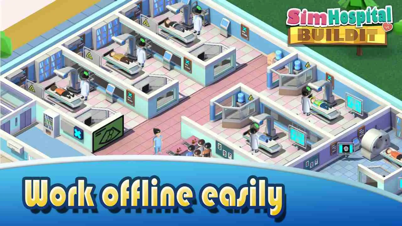Ảnh 5 của Tải game Sim Hospital Buildit Mod APK 2.2.9 (Menu, Vô Hạn Tiền) Một khu vực khám bệnh chuyên sâu trong Sim Hospital Buildit với máy móc hiện đại
