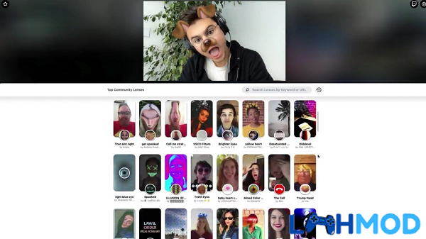 Snap Camera cung cấp đa dạng bộ lọc và hiệu ứng