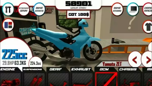 Ảnh 3 của Tải Souzasim Project MOD APK v8.7.11 (tiền không giới hạn) cho Android iOs Hình ảnh giao diện tùy chỉnh xe trong Souzasim Project MOD APK, hiển thị các lựa chọn linh hoạt