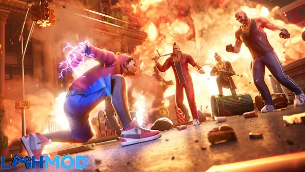 Ảnh 1 của Spider Fighter 2 MOD APK v2.31.0 (Vô hạn tiền) Android Người Nhện chiến đấu giữa thành phố đang cháy