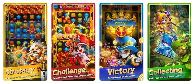 Ảnh 4 của Tải Summoners League Crypto Duel Apk 1.1.0.1 cho Android iOs Bộ sưu tập các thẻ bài anh hùng đa dạng trong Summoners League Crypto Duel