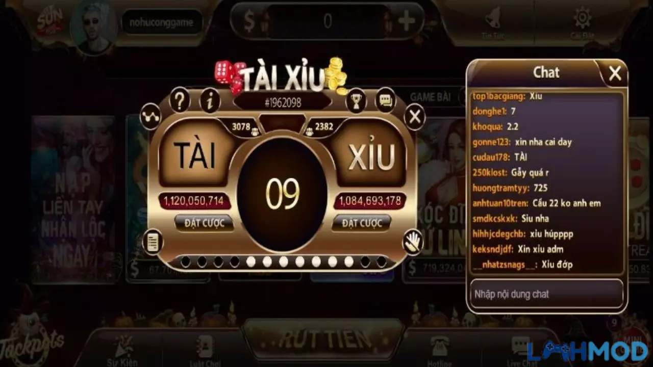 Ảnh 1 của Tải Ngay SunWin – Game Tài Xỉu Trực Tuyến Uy Tín Nhất 2025 Giao diện Game Tài Xỉu Sunwin