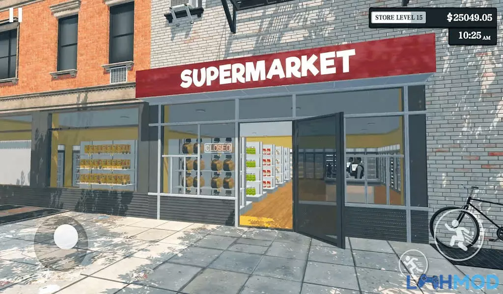 Ảnh 1 của Tải Hack Supermarket Simulator Apk v2.7.2 (Vô Hạn Tiền) Dành Cho Android Quang cảnh tổng quan bên trong một siêu thị trong Supermarket Simulator Apk