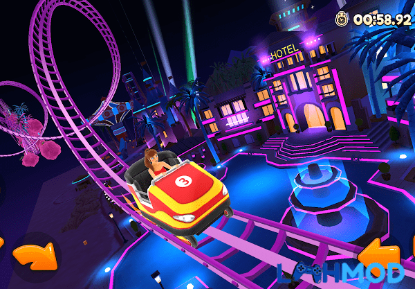 Ảnh 2 của Tải Thrill Rush Theme Park MOD APK 4.5.06 (Vô hạn tiền) Android Giao diện chơi game Thrill Rush Theme Park